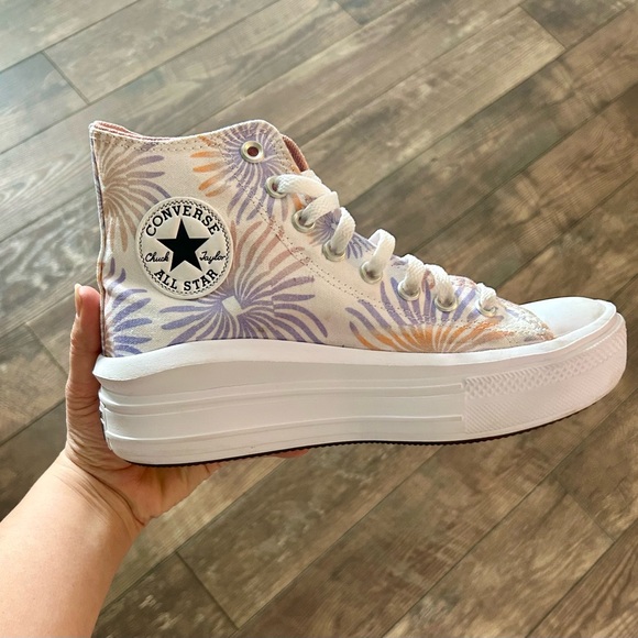 Converse Shoes - Converse Chuck Taylor Move High Top Floral Canvas Shoes